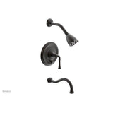 Phylrich - BEADED Pressure Balance Tub and Shower Set - Lever Handle 207-26 - Oil Rubbed Bronze