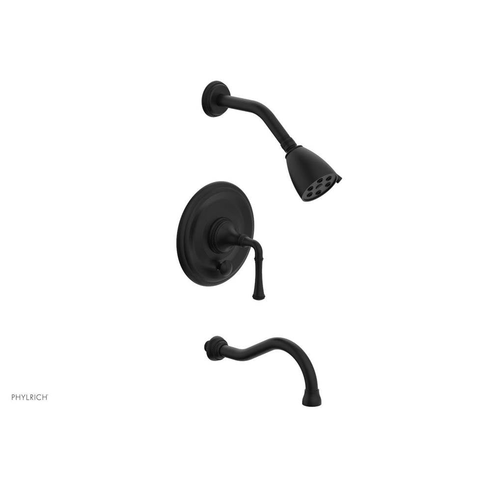 Phylrich - BEADED Pressure Balance Tub and Shower Set - Lever Handle 207-26 - Satin Nickel
