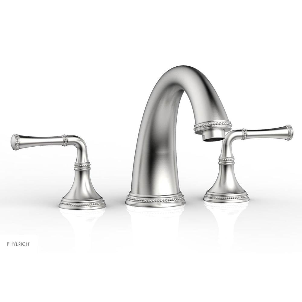 Phylrich - BEADED Deck Tub Set - Lever Handles 207-40 - Satin chrome