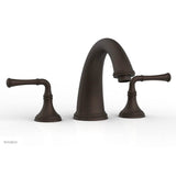 Phylrich - BEADED Deck Tub Set - Lever Handles 207-40 - Antique Bronze