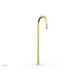 Phylrich - Beaded Floor Mntd Spout - Burnished Gold