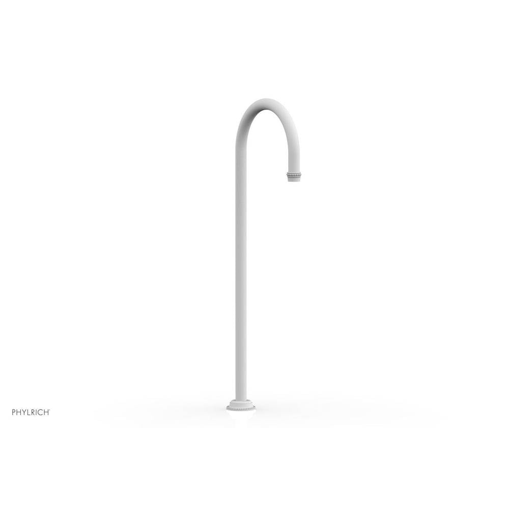 Phylrich - BEADED Floor Mount Spout 207-44 - Satin White