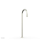 Phylrich - BEADED Floor Mount Spout 207-44 - Satin Nickel