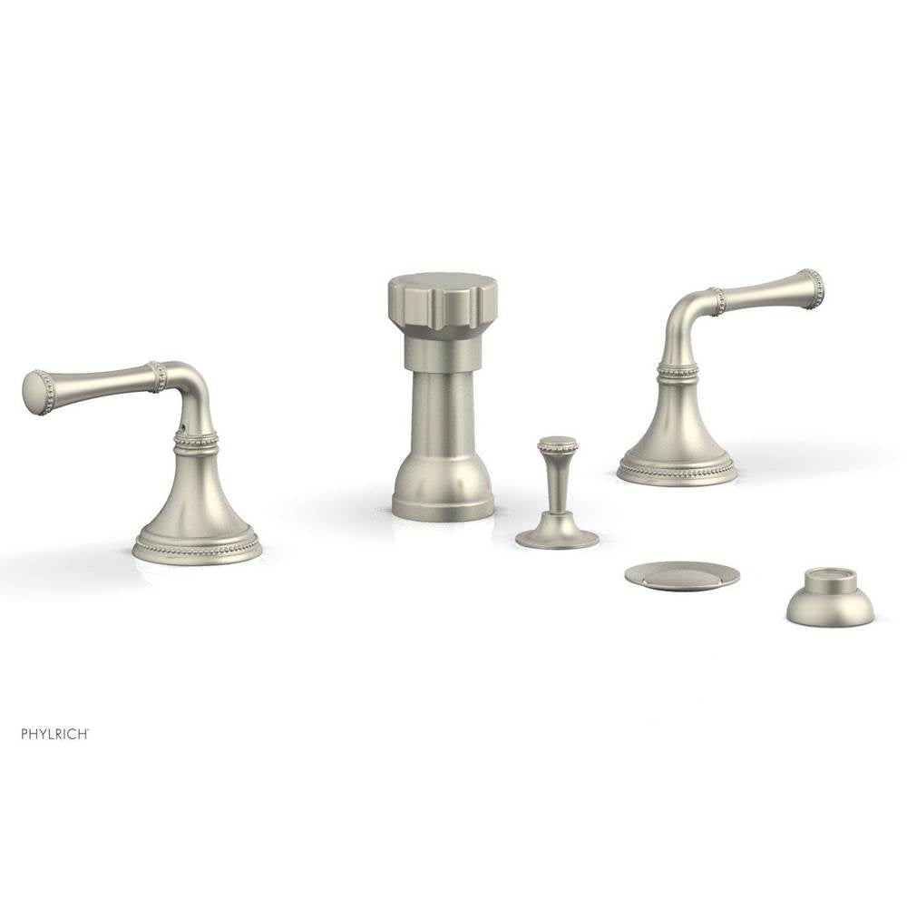 Phylrich - BEADED Four Hole Bidet Set 207-60 - Burnished Nickel