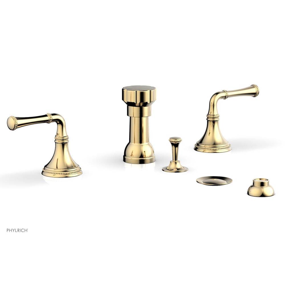 Phylrich - BEADED Four Hole Bidet Set 207-60 - Polished Nickel