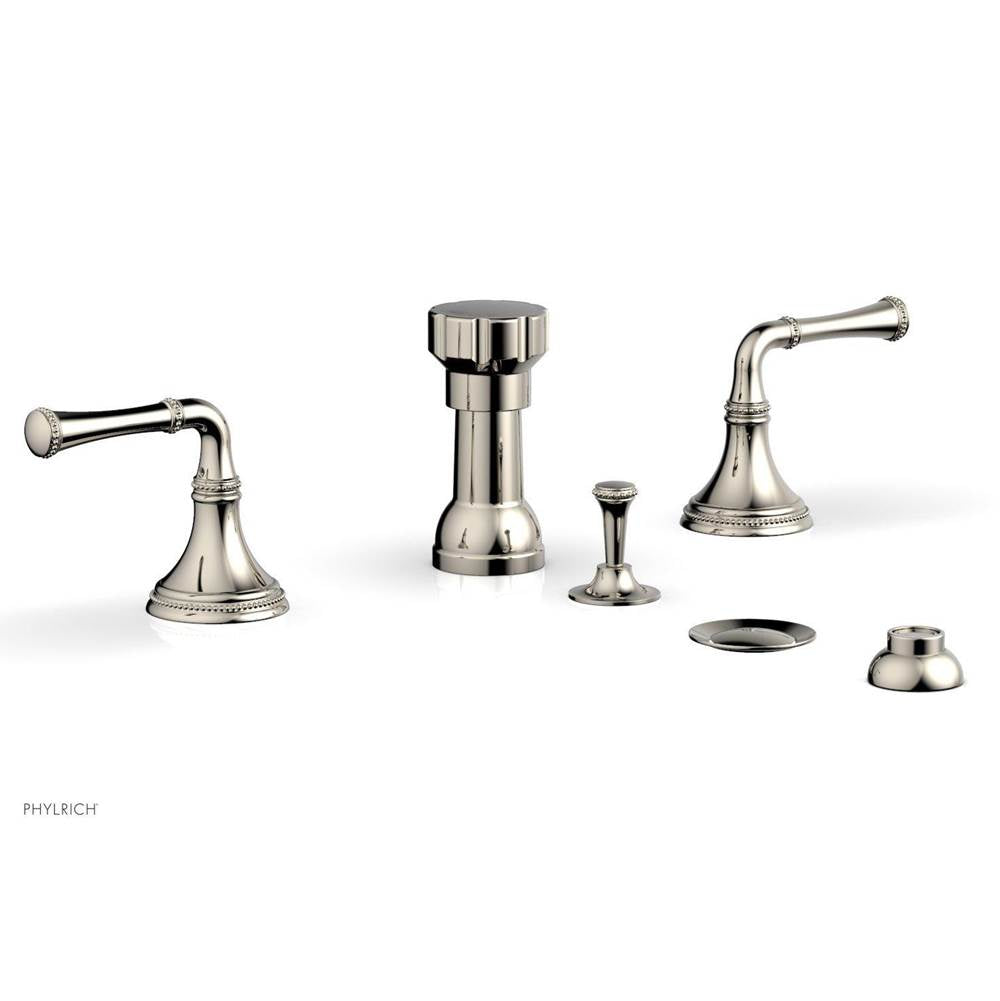 Phylrich - BEADED Four Hole Bidet Set 207-60 - Polished Chrome