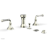 Phylrich - BEADED Four Hole Bidet Set 207-60 - Satin Nickel