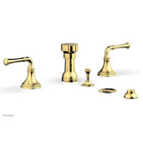 Phylrich - BEADED Four Hole Bidet Set 207-60 - Polished Gold