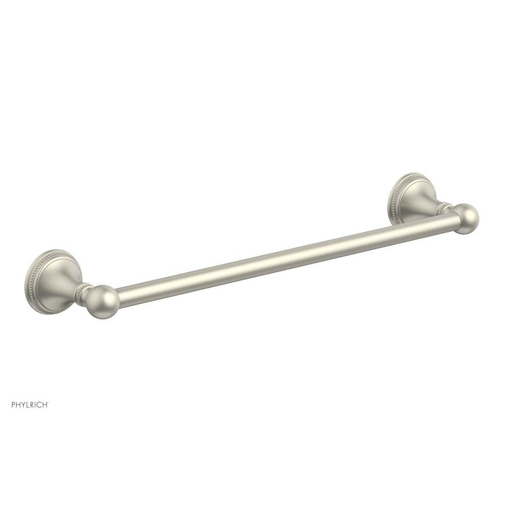 Phylrich - BEADED 18'' Towel Bar 207-70 - Burnished Nickel