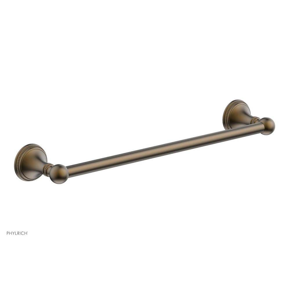 Phylrich - BEADED 18'' Towel Bar 207-70 - Old English Brass