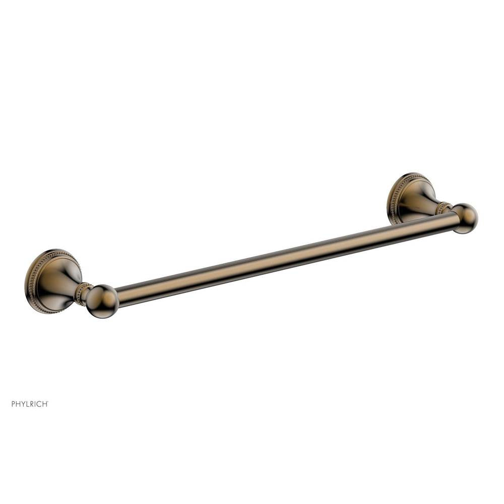 Phylrich - BEADED 18'' Towel Bar 207-70 - Antique Brass
