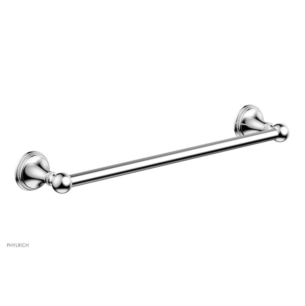 Phylrich - BEADED 18'' Towel Bar 207-70 - Satin Brass