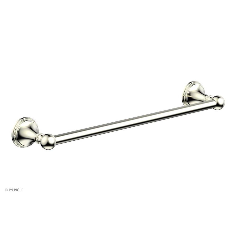 Phylrich - BEADED 18'' Towel Bar 207-70 - Satin Nickel