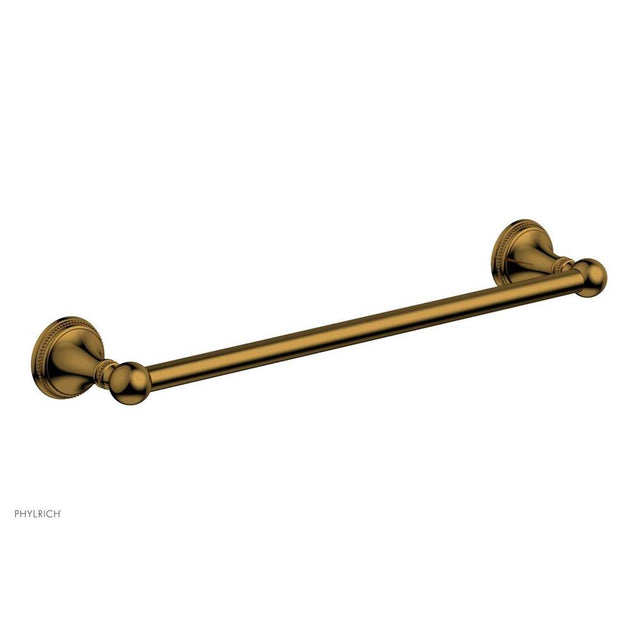 Phylrich - BEADED 18'' Towel Bar 207-70 - French Brass