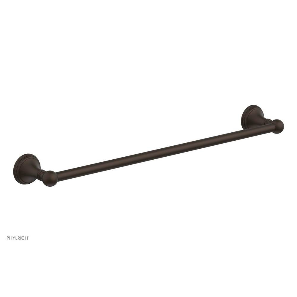 Phylrich - BEADED 24'' Towel Bar 207-71 - Antique Bronze