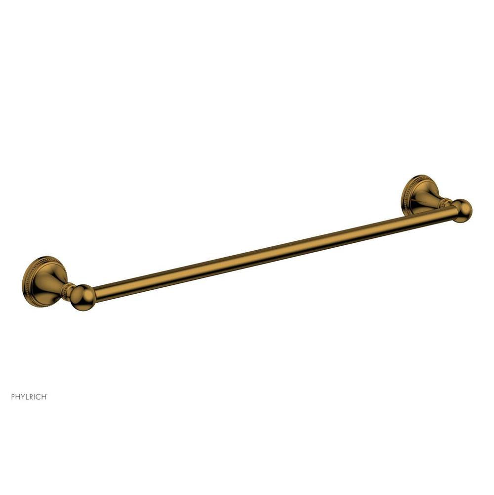 Phylrich - BEADED 24'' Towel Bar 207-71 - Polished Chrome