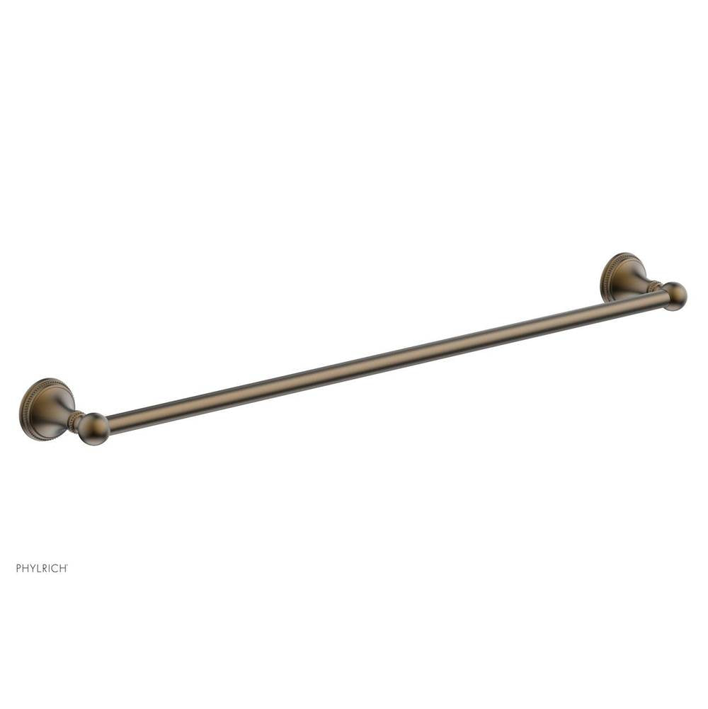 Phylrich - BEADED 30'' Towel Bar 207-72 - Old English Brass