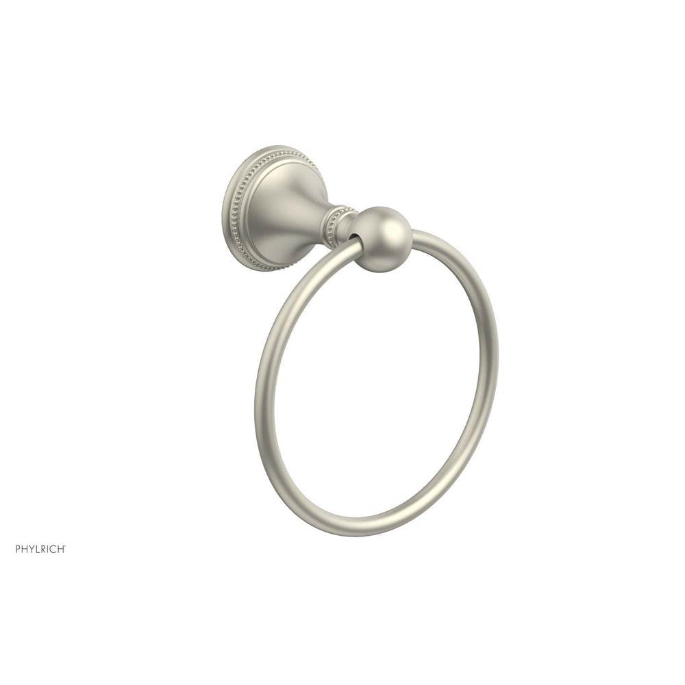 Phylrich - BEADED Towel Ring 207-75 - Burnished Nickel