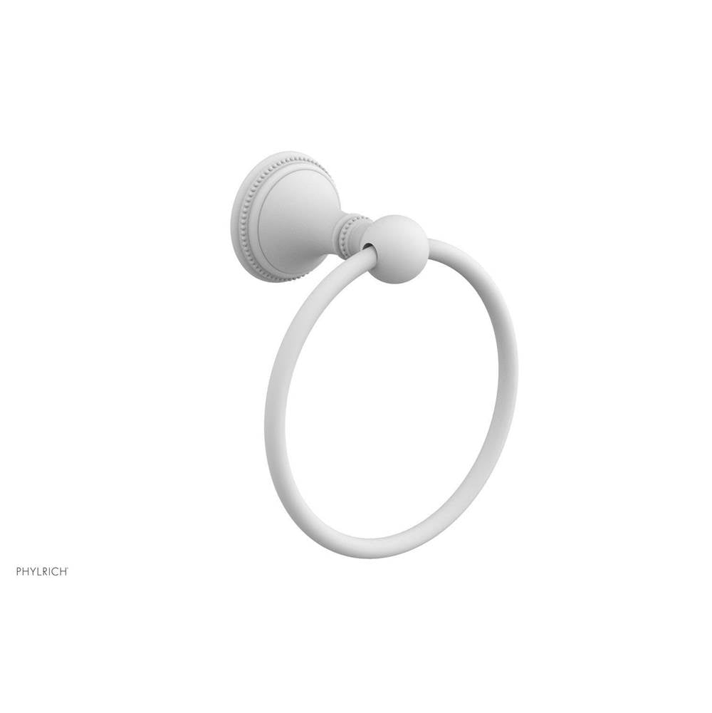 Phylrich - BEADED Towel Ring 207-75 - Satin White
