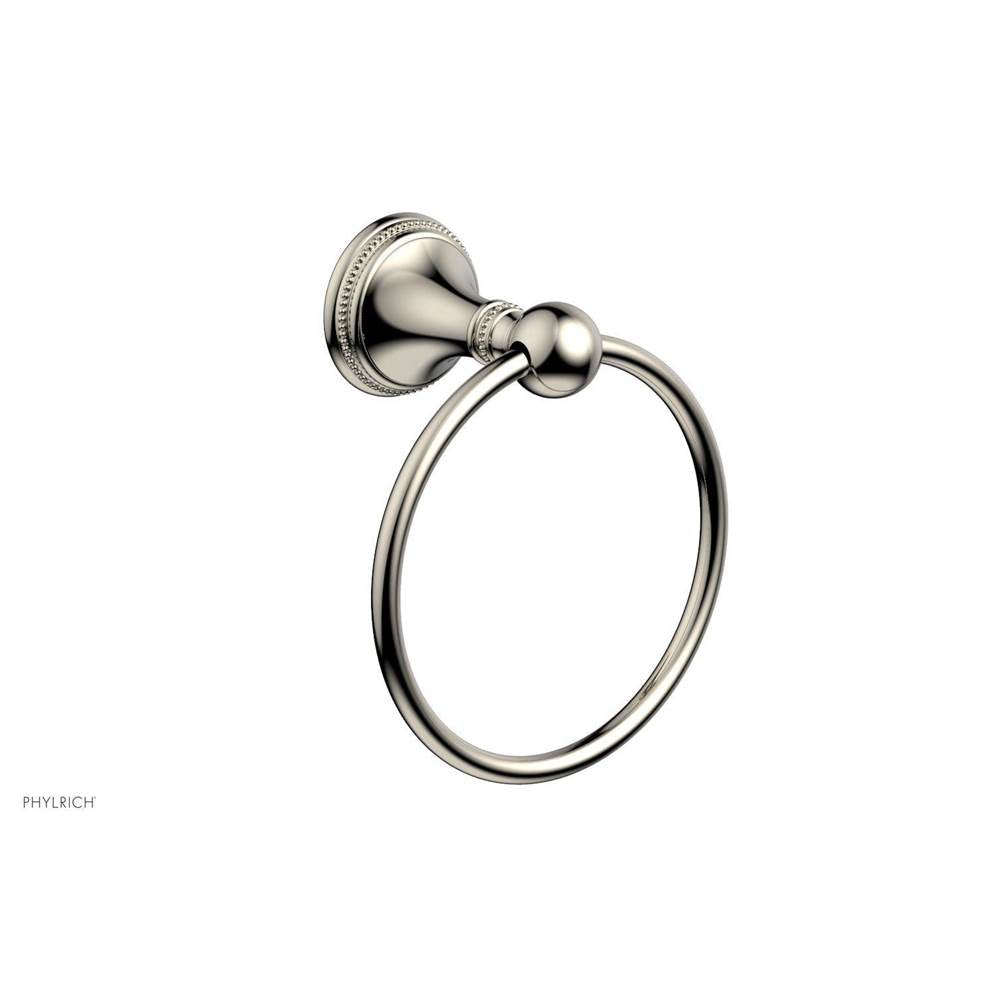 Phylrich - BEADED Towel Ring 207-75 - Polished Chrome