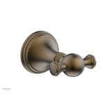 Phylrich - BEADED Double Robe Hook 207-77 - Old English Brass