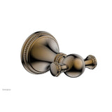 Phylrich - BEADED Double Robe Hook 207-77 - Antique Brass