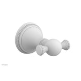 Phylrich - BEADED Double Robe Hook 207-77 - Satin White