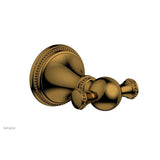 Phylrich - BEADED Double Robe Hook 207-77 - French Brass
