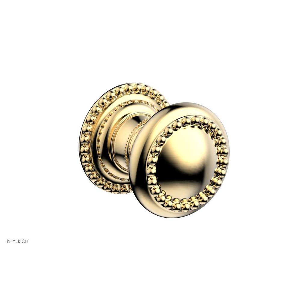 Phylrich - BEADED Cabinet Knob 207-90 - Satin Brass