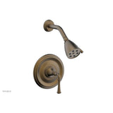 Phylrich - COINED Pressure Balance Shower Set - Lever Handle 208-21 - Old English Brass
