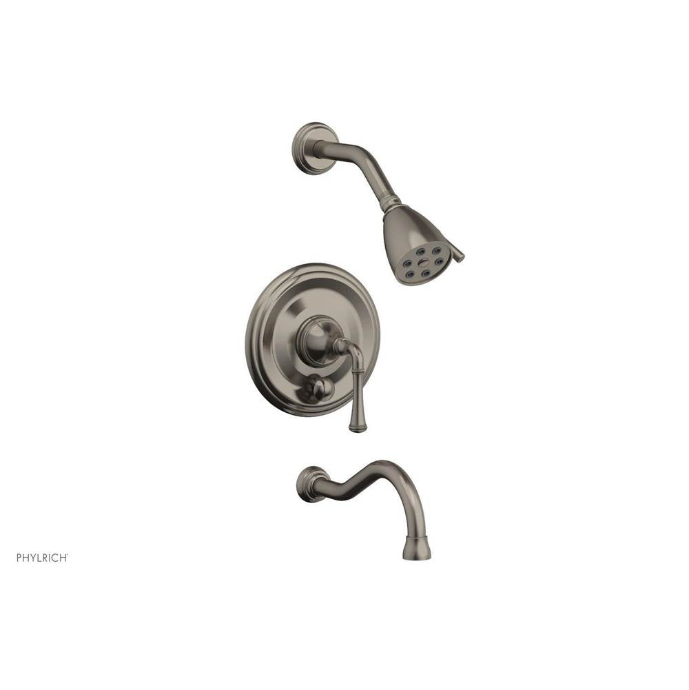 Phylrich - COINED Pressure Balance Tub and Shower Set - Lever Handle 208-26 - Pewter