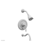 Phylrich - COINED Pressure Balance Tub and Shower Set - Lever Handle 208-26 - Satin White