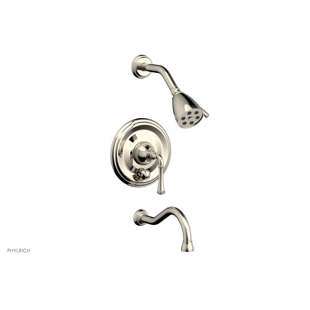 Phylrich - COINED Pressure Balance Tub and Shower Set - Lever Handle 208-26 - Matte Black