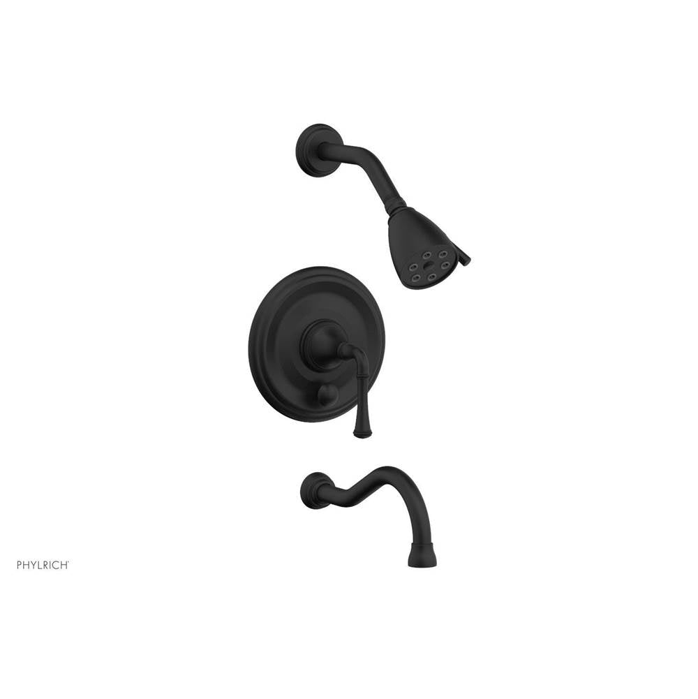 Phylrich - COINED Pressure Balance Tub and Shower Set - Lever Handle 208-26 - Satin Nickel