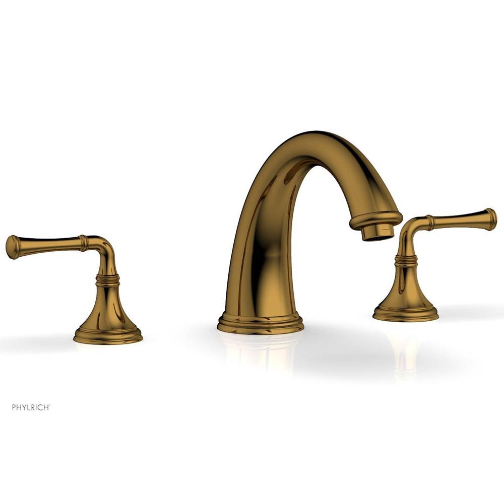 Phylrich - COINED Deck Tub Set - Lever Handles 208-40 - Polished Gold