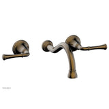 Phylrich - COINED Wall Tub Set - Lever Handles 208-56 - Antique Brass