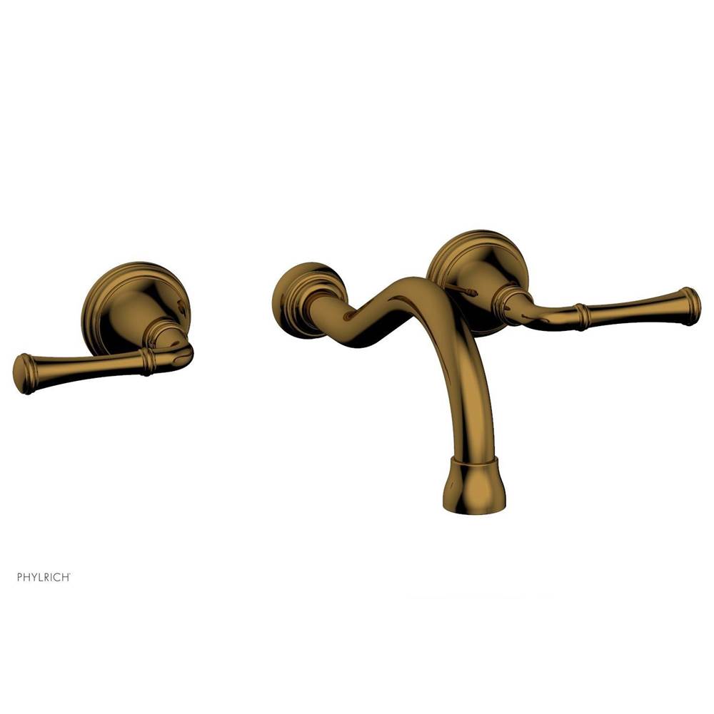Phylrich - COINED Wall Tub Set - Lever Handles 208-56 - Polished Gold