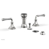 Phylrich - COINED Four Hole Bidet Set 208-60 - Satin chrome