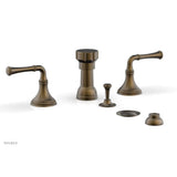 Phylrich - COINED Four Hole Bidet Set 208-60 - Old English Brass
