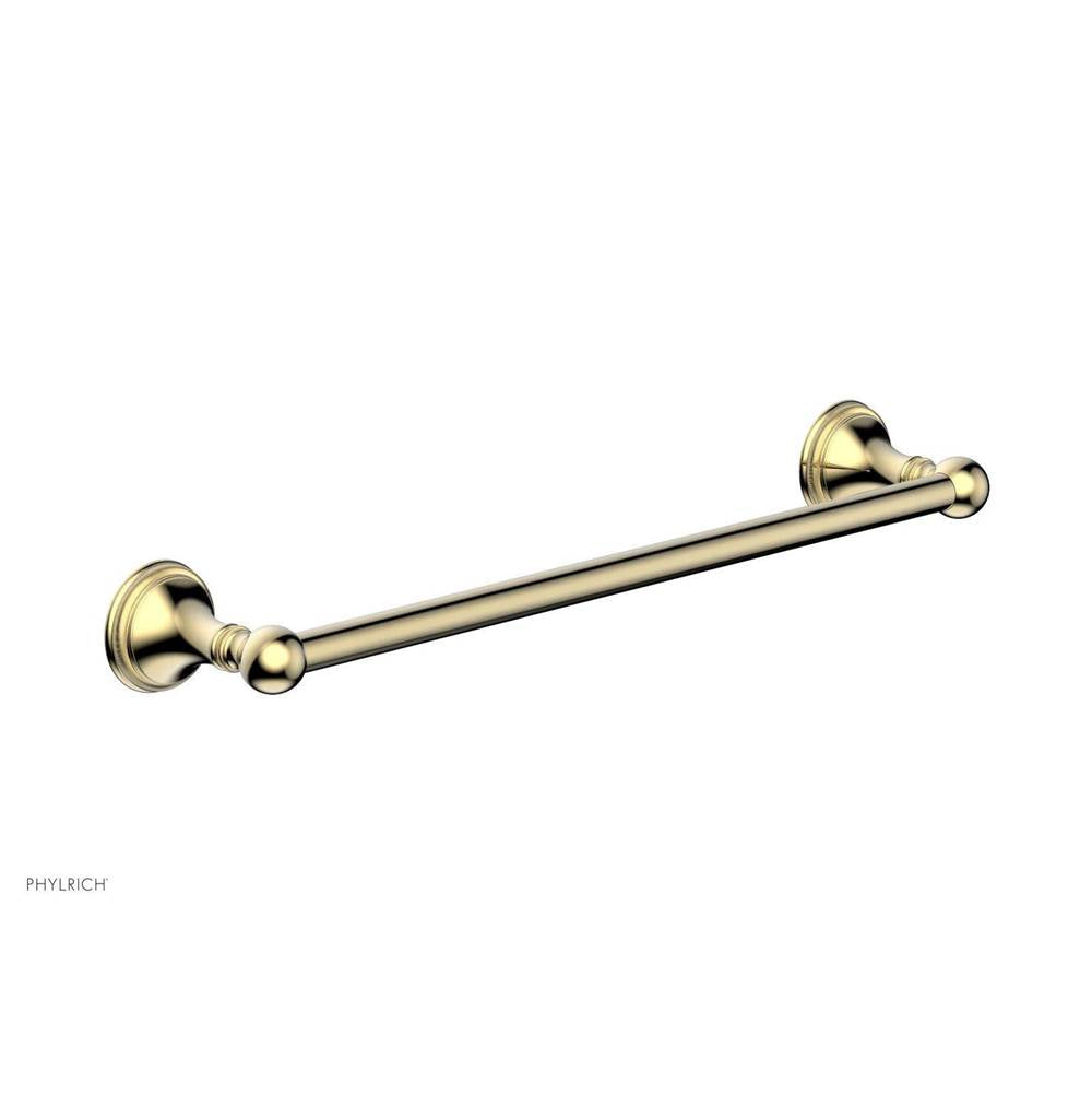 Phylrich - COINED 18'' Towel Bar 208-70 - Polished Brass Uncoated