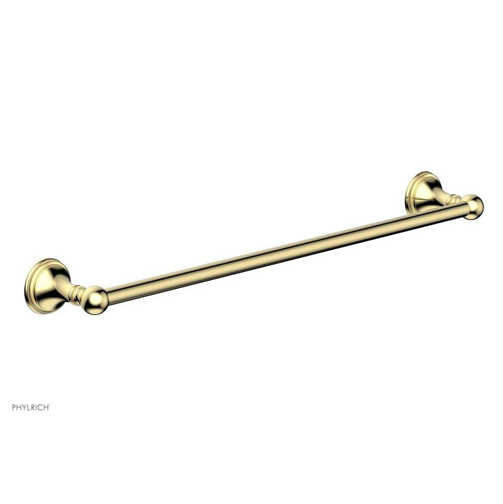 Phylrich - COINED 24'' Towel Bar 162-71 - Polished Brass