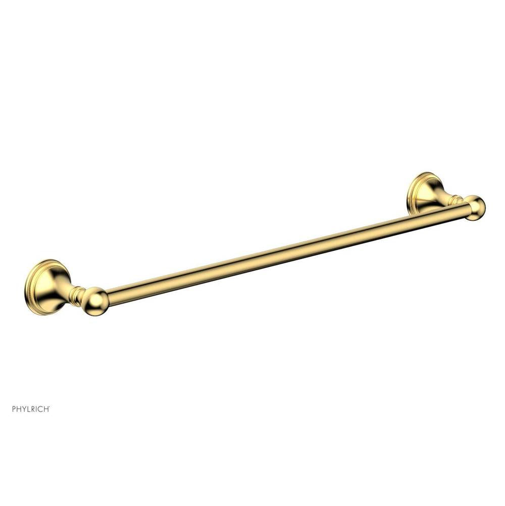 Phylrich - COINED 24'' Towel Bar 162-71 - Satin Gold
