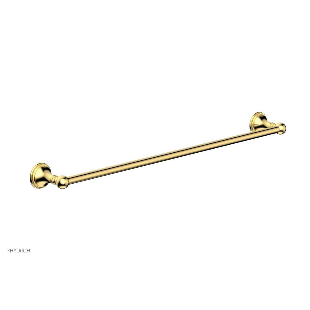 Phylrich - COINED 30'' Towel Bar 208-72 - Satin Gold