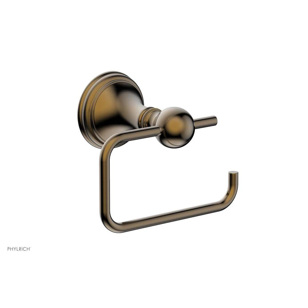 Phylrich - COINED Single Post Paper Holder 208-74 - Antique Brass