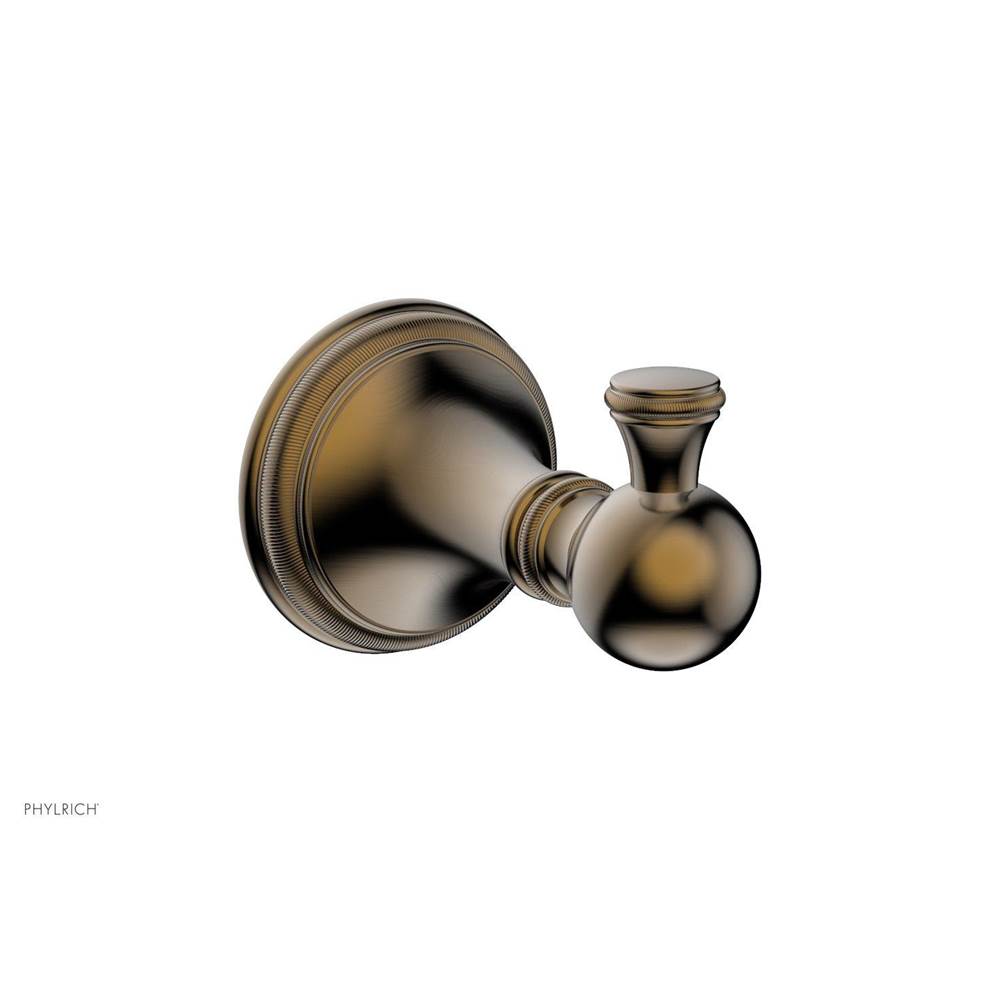 Phylrich - COINED Robe Single Hook 208-76 - Antique Brass