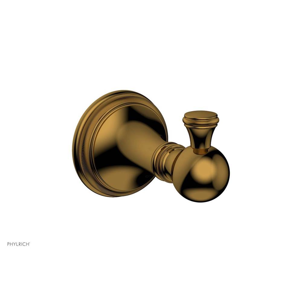 Phylrich - COINED Robe Single Hook 208-76 - French Brass