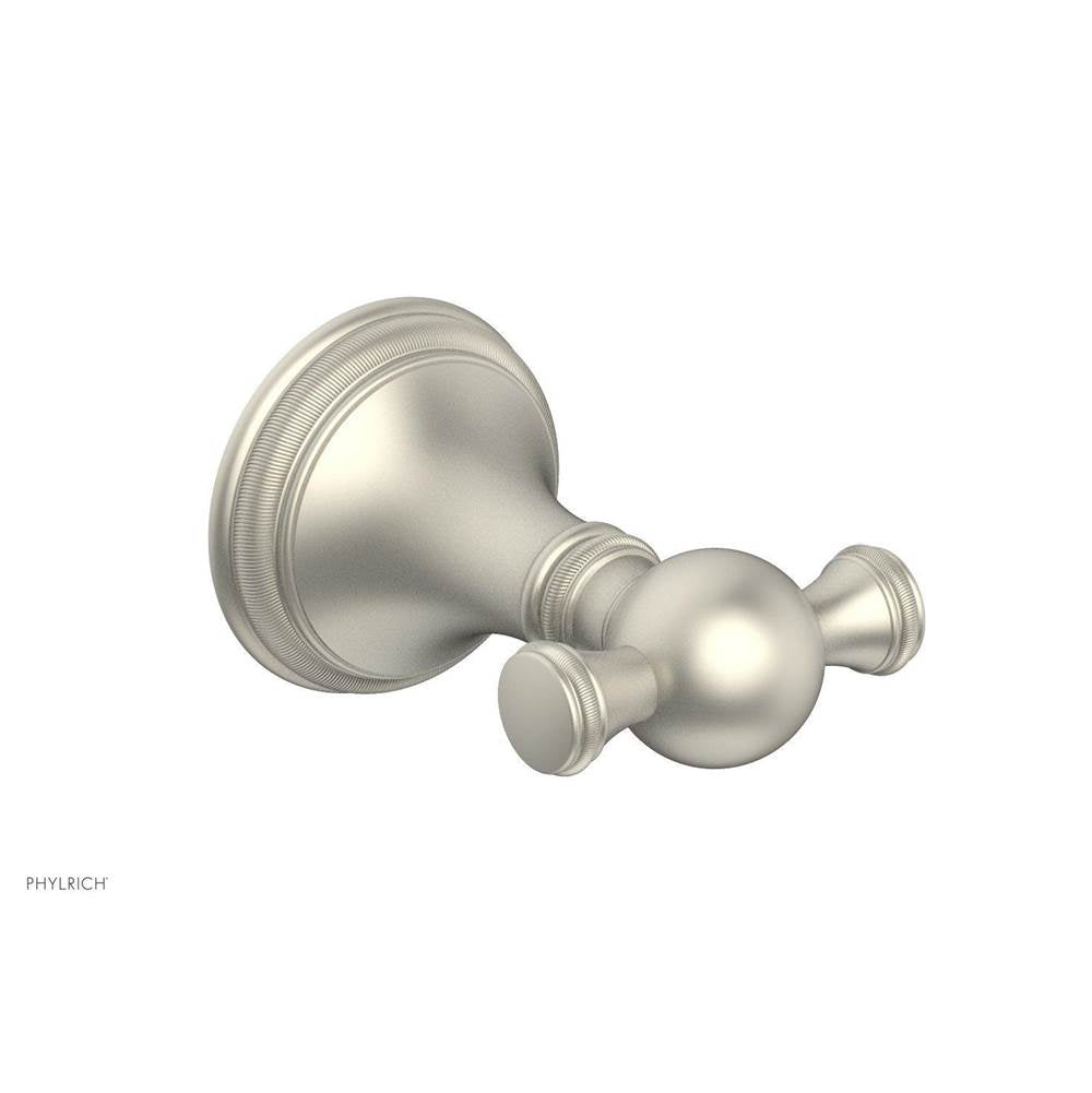Phylrich - COINED Robe Double Hook 208-77 - Burnished Nickel