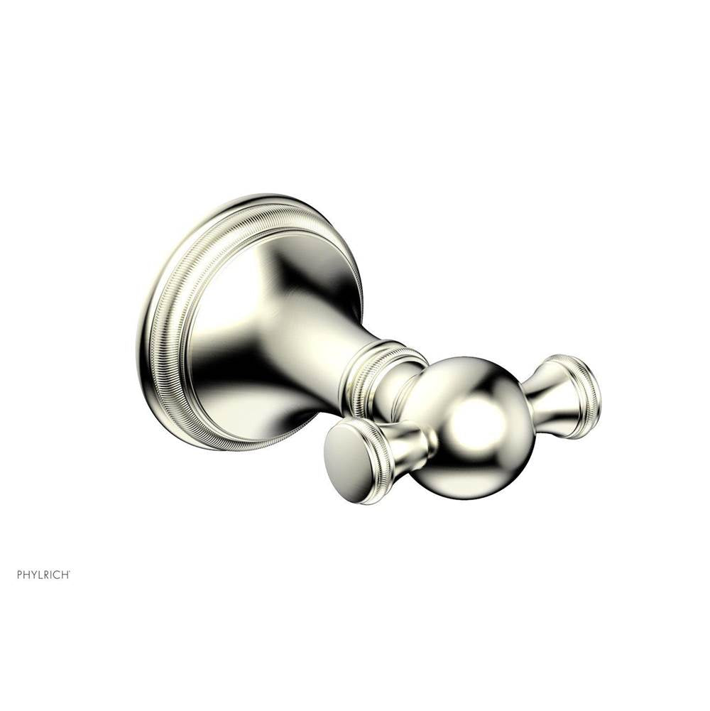 Phylrich - COINED Robe Double Hook 208-77 - Polished Brass
