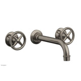 Phylrich - Wall Lav Faucet Works, Cross Handles - Pewter