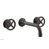 Phylrich - Wall Lav Faucet Works, Cross Handles - Old Rubbed Bronze